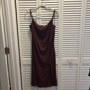 Forever 21 Chocolate Brown Midi Dress